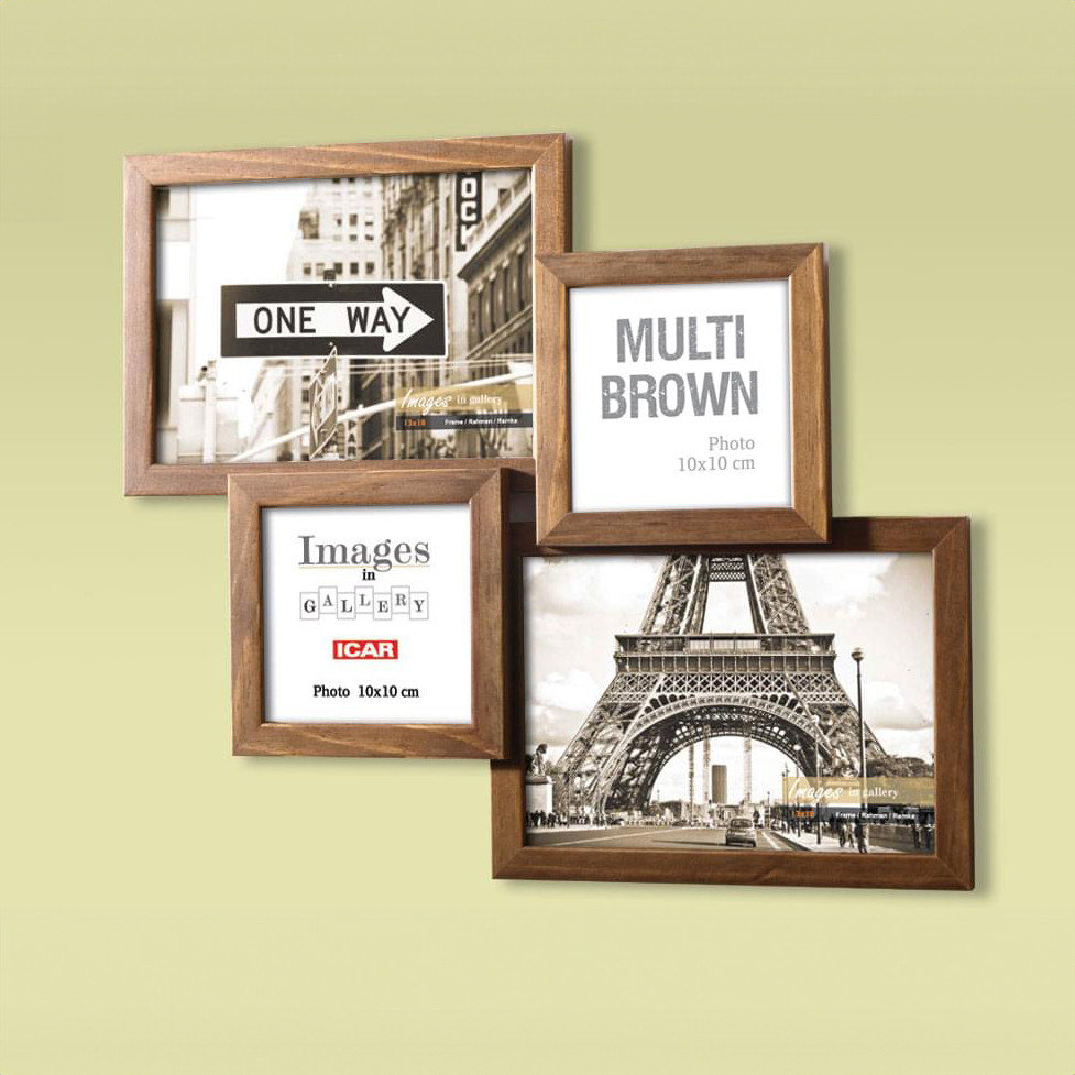 Holzrahmen Galerie MULTI BROWN 43 4N dunkelbraun